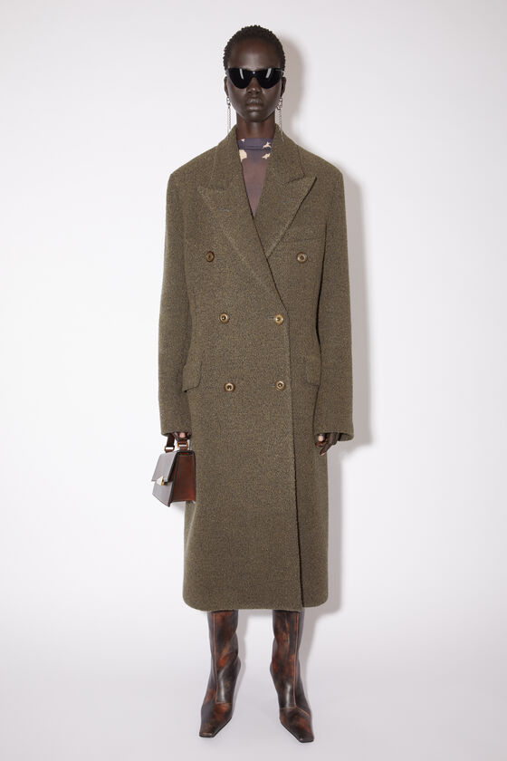 (image for) Smooth-Running Double-breasted wool coat